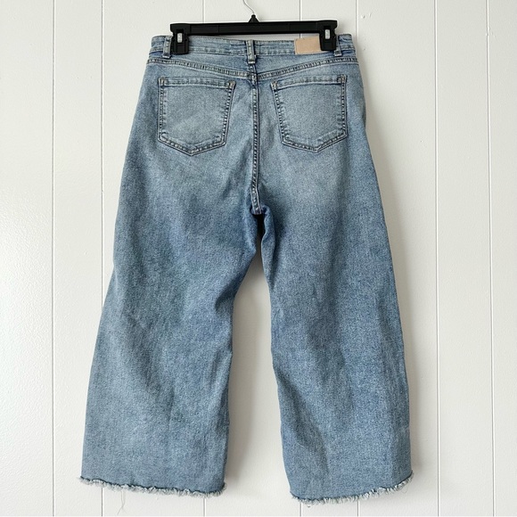 Biography Denim Teens blue highwaisted wide legged distress ankle jeans, small - Picture 4 of 5